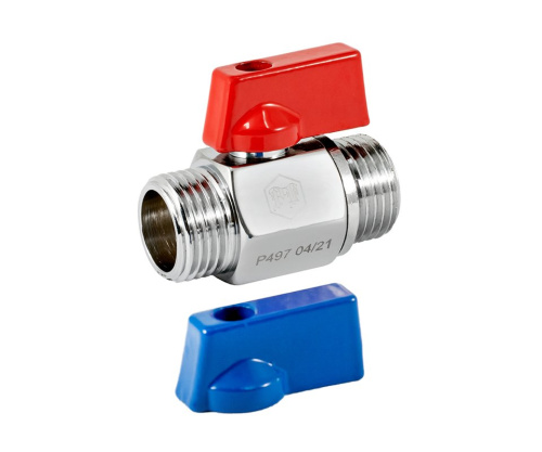 Кран шаровой PROFACTOR CHROME мини для бытовой техники н/н 1/2" фото в интернет-магазине САНТЕХСИТИ