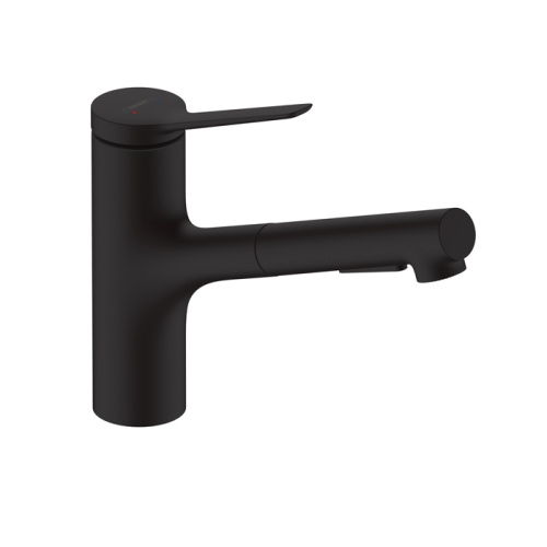 Hansgrohe Zesis M33 Кухонный смеситель однорычажный, 150 с вытяжным душем 2jet, sBox lite, цвет: матовый черный фото в интернет-магазине САНТЕХСИТИ