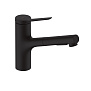 Hansgrohe Zesis M33 Кухонный смеситель однорычажный, 150 с вытяжным душем 2jet, sBox lite, цвет: матовый черный фото в интернет-магазине САНТЕХСИТИ