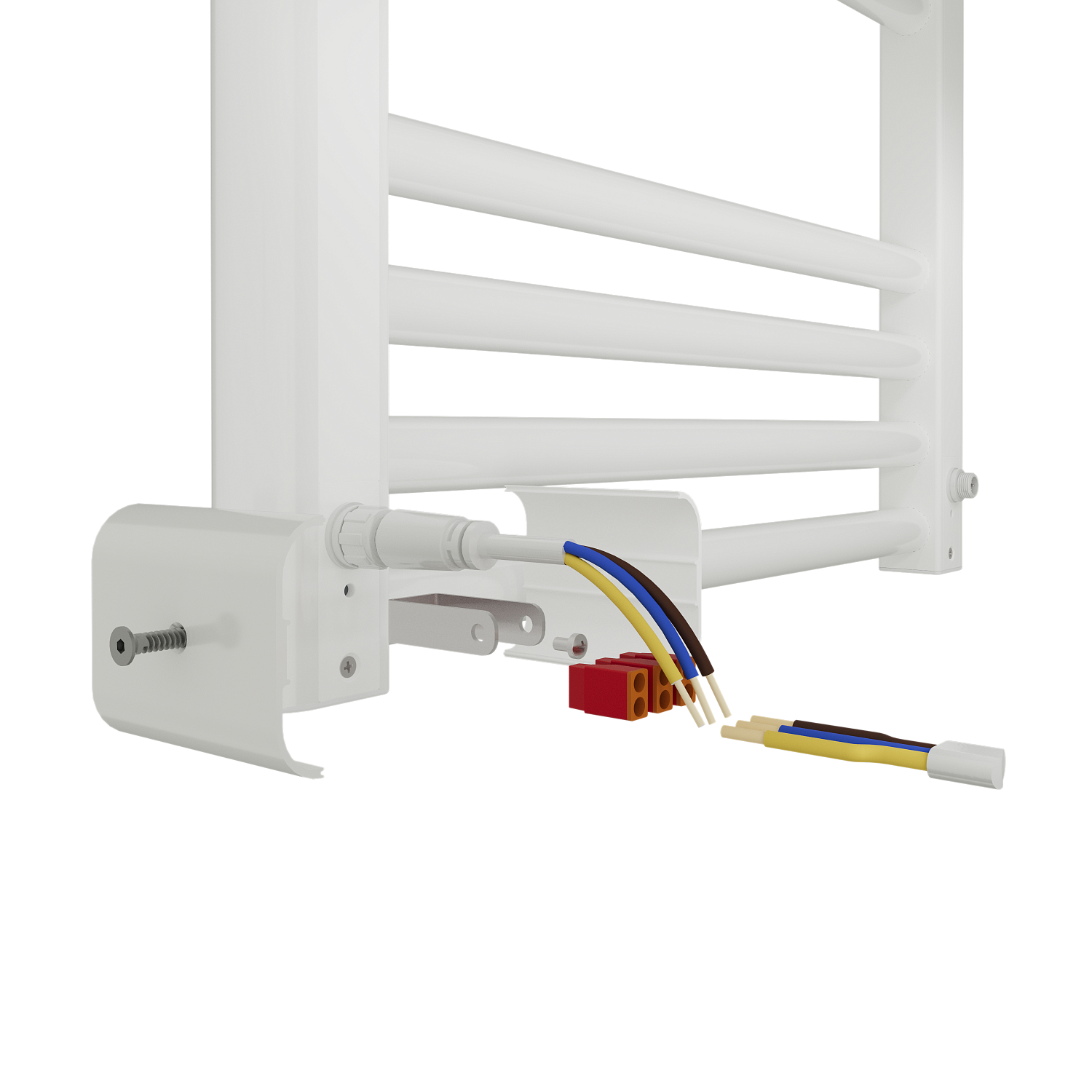 Полотенцесушитель RIFAR электрический D-BEND черный матовый цвет 600х1800х68 500Вт фото в интернет-магазине САНТЕХСИТИ