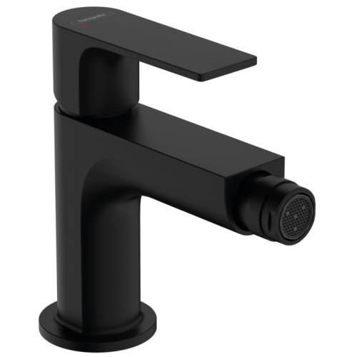 Hansgrohe Rebris S Смеситель для биде, 1 отв., с донным клапаном, цвет: черный матовый фото в интернет-магазине САНТЕХСИТИ