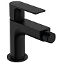 Hansgrohe Rebris S Смеситель для биде, 1 отв., с донным клапаном, цвет: черный матовый фото в интернет-магазине САНТЕХСИТИ