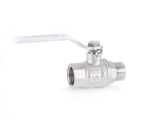 Кран шаровый PROFACTOR 1/2" вн.-нар. стальная рукоятка (12/120) фото в интернет-магазине САНТЕХСИТИ