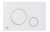 Кнопка управления ALCAPLAST для инсталляции, белый-мат/xром-глянец фото в интернет-магазине САНТЕХСИТИ