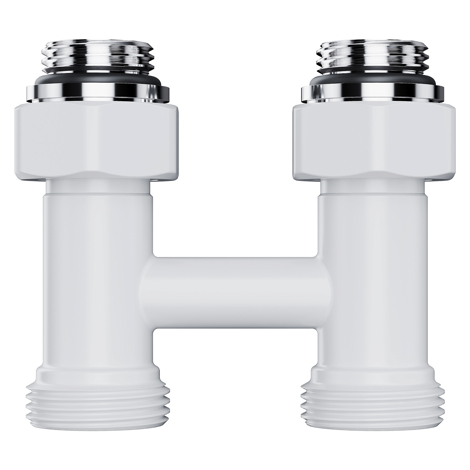 Узел нижнего подключения Royal Thermo Design прямой 1/2"х3/4" EK (белый) фото в интернет-магазине САНТЕХСИТИ