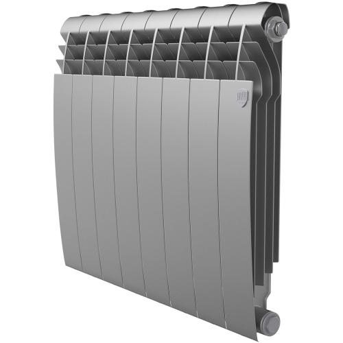 Радиатор биметаллический Royal Thermo BiLiner 500 Silver Satin - 8 секций фото в интернет-магазине САНТЕХСИТИ