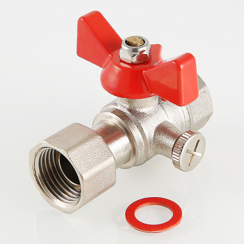 Кран шаровой VALTEC для подключения манометра 1/2"х1/2" фото в интернет-магазине САНТЕХСИТИ