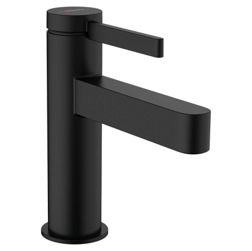 Hansgrohe Finoris Смеситель для раковины, на 1 отв., с донным клапаном, цвет: черный матовый фото в интернет-магазине САНТЕХСИТИ