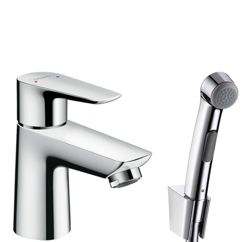 Hansgrohe Talis E, Смеситель для раковины с гигиеническим душем, с донным клапаном, Цвет: хром фото в интернет-магазине САНТЕХСИТИ