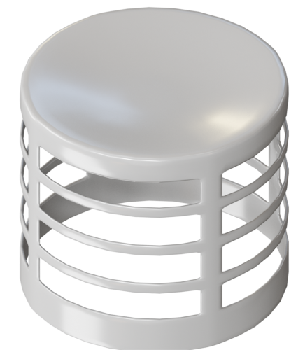 Наконечник VIVAT D80 белый (алюминий) фото в интернет-магазине САНТЕХСИТИ