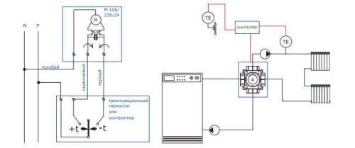 Ротационный привод VALTEC 220В трехпозиционный фото в интернет-магазине САНТЕХСИТИ