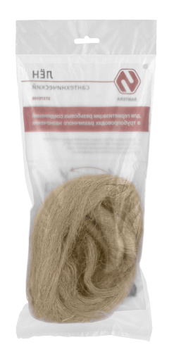 Лён сантехнический в пакете SANTERA 100г фото в интернет-магазине САНТЕХСИТИ