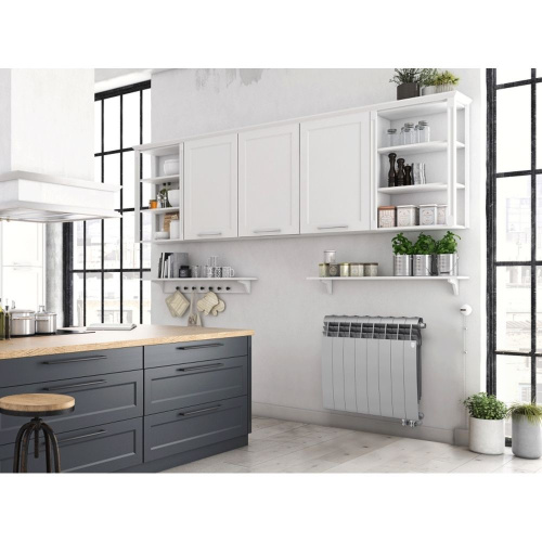 Радиатор биметаллический Royal Thermo BiLiner 500 /Silver Satin VR - 6 секц. фото в интернет-магазине САНТЕХСИТИ