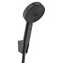 Hansgrohe Pulsify Душевой гарнитур: ручной душ, держатель и шланг 125см., цвет: черный матовый фото в интернет-магазине САНТЕХСИТИ