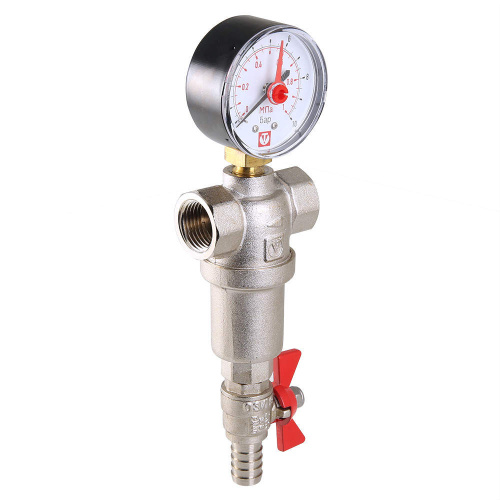 Фильтр промывной каскадный VALTEC 1/2" 500/100 мкм фото в интернет-магазине САНТЕХСИТИ