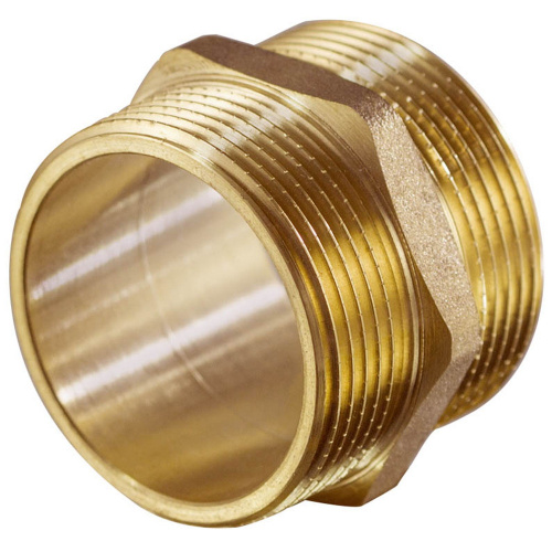 Резьбовой фитинг TIM Ниппель (латун.) нар/нар 11/4" фото в интернет-магазине САНТЕХСИТИ