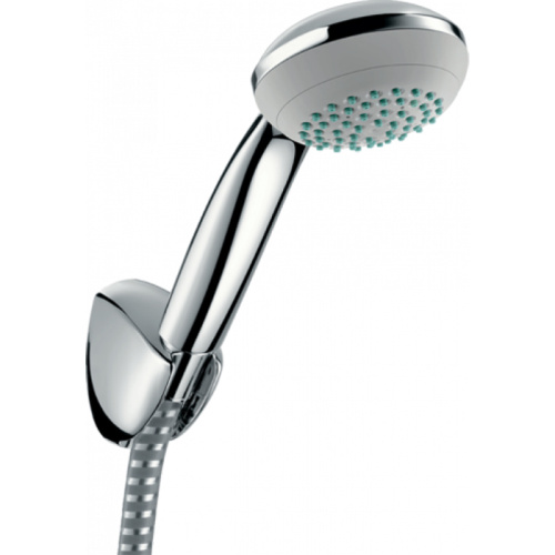 Hansgrohe Crometta 85 1 jet Ручной душ с настенным держателем, цвет: хром/белый фото в интернет-магазине САНТЕХСИТИ