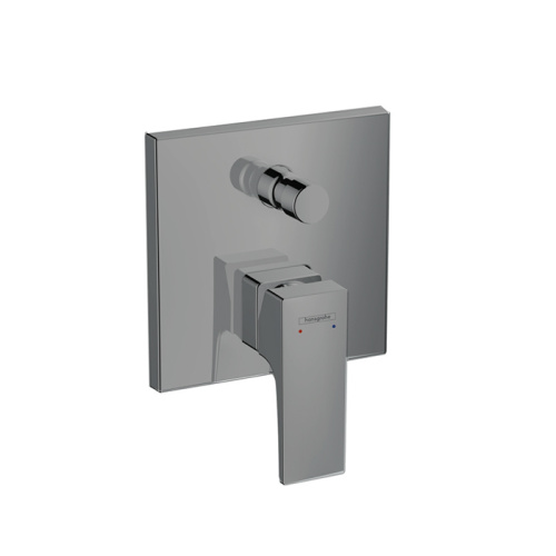 Hansgrohe Metropol Встраиваемый смеситель для ванны с переключателем, внешняя часть, цвет: шлифованный черный хром фото в интернет-магазине САНТЕХСИТИ