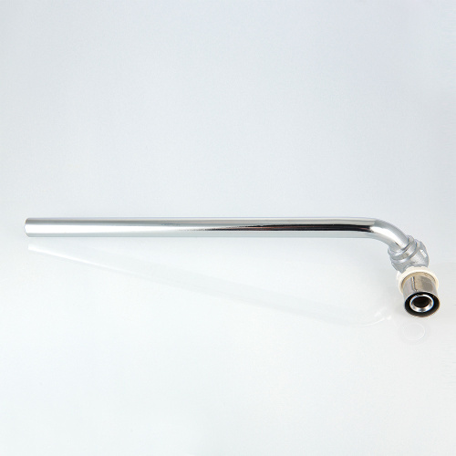 Пресс фитинг VALTEC Угол радиаторный с латунной хром. трубкой 15 мм, 16х15х300 (правый) фото в интернет-магазине САНТЕХСИТИ