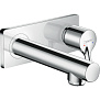 Hansgrohe Talis S Смеситель для раковины, однорычажный, настенный, излив: 16,5см., внешняя часть, цвет: хром фото в интернет-магазине САНТЕХСИТИ