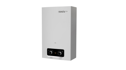 Водонагреватель проточный газовый OASIS HOME V-20W фото в интернет-магазине САНТЕХСИТИ