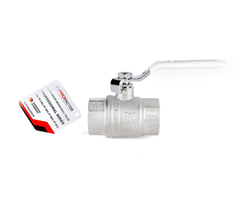 Кран шаровый PROFACTOR 3/4" вн.-вн. стальная рукоятка (10/80) фото в интернет-магазине САНТЕХСИТИ