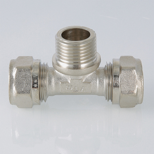 Обжимной фитинг VALTEC Тройник с переходом на нар. р. 20х1/2" фото в интернет-магазине САНТЕХСИТИ