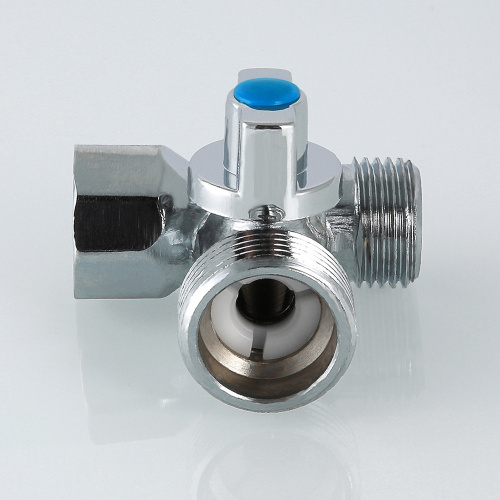 Кран проходной VALTEC для стиральной машины 1/2"х3/4"х1/2 фото в интернет-магазине САНТЕХСИТИ