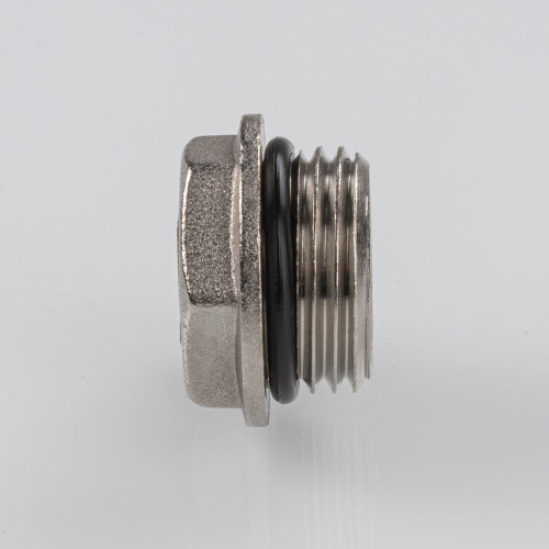 Резьбовой фитинг VALTEC Заглушка (пробка) с уплотнением 1/2" нар. фото в интернет-магазине САНТЕХСИТИ