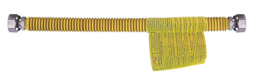 Подводка для газа сильфон Flexitub Extensible 1/2" 0.5-1 гг в желт.оболочке фото в интернет-магазине САНТЕХСИТИ