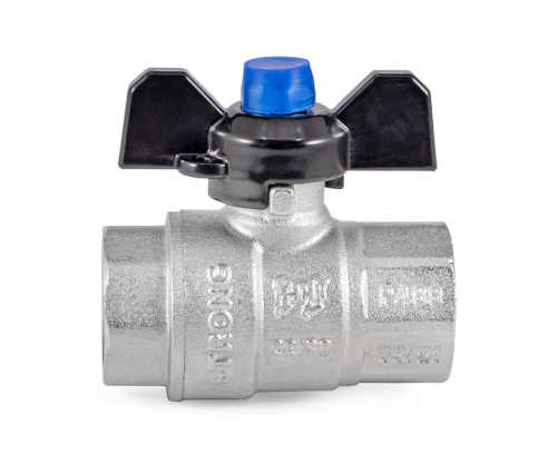 Кран шаровый PROFACTOR STRONG 1/2" вн.-вн бабочка фото в интернет-магазине САНТЕХСИТИ