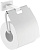 Держатель для туалетной бумаги с крышкой нерж. сталь цвет белый VIEIR V5009F фото в интернет-магазине САНТЕХСИТИ
