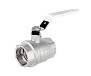 Кран шаровый PROFACTOR 11/2" вн.-вн. стальная рукоятка (4/24) фото в интернет-магазине САНТЕХСИТИ