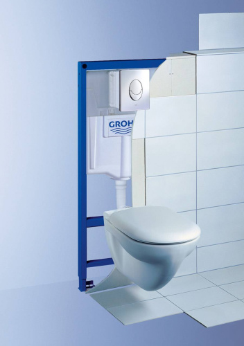 Накладная панель GROHE Skate Air 38505000 (кнопка овальная) хром фото в интернет-магазине САНТЕХСИТИ
