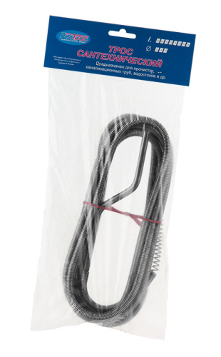Трос сантехнический РосТрос Ø9мм 15,0м фото в интернет-магазине САНТЕХСИТИ