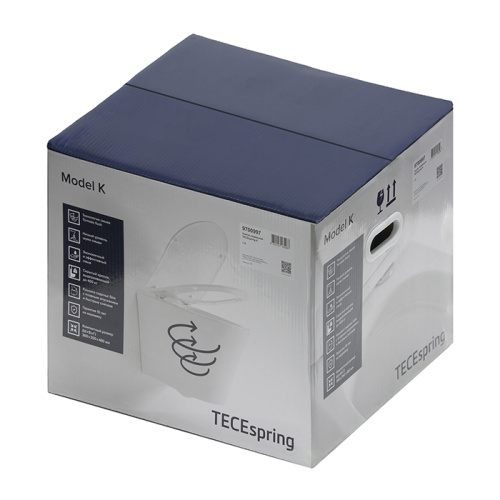 TECEspring K Комплект: унитаз подвесн Kompak 480*360ммt, со смывом Tornado flush, сиденье Slim с микролифт, белый глянец фото в интернет-магазине САНТЕХСИТИ