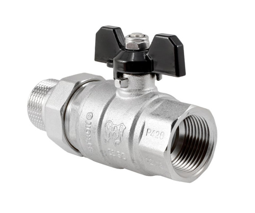 Кран с полусгоном PROFACTOR STRONG 1" прямой фото в интернет-магазине САНТЕХСИТИ