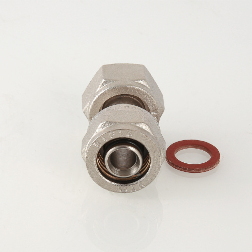 Обжимной фитинг VALTEC Муфта с накидной гайкой 16х1/2" фото в интернет-магазине САНТЕХСИТИ