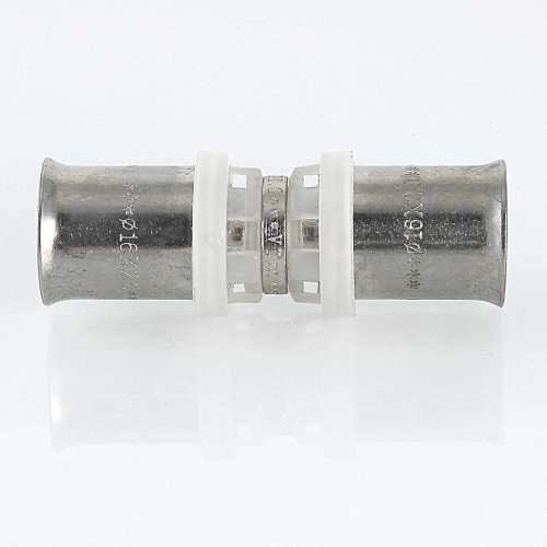 Пресс фитинг VALTEC Соединитель 16х16 фото в интернет-магазине САНТЕХСИТИ