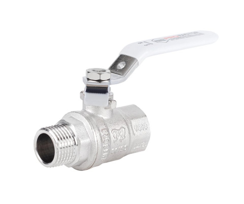 Кран шаровый PROFACTOR 1/2" вн.-нар. стальная рукоятка (12/120) фото в интернет-магазине САНТЕХСИТИ
