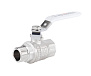 Кран шаровый PROFACTOR 1/2" вн.-нар. стальная рукоятка (12/120) фото в интернет-магазине САНТЕХСИТИ