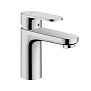 Hansgrohe Vernis Blend Смеситель для раковины, излив 100 мм, с донным клапаном, цвет: хром фото в интернет-магазине САНТЕХСИТИ