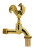 Кран SANTERA декор. с нос. Петушок "золото" 1/2" фото в интернет-магазине САНТЕХСИТИ