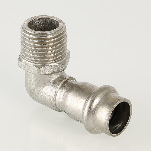 Фитинг нержавеющая сталь VALTEC Угол 90° с нар.р. 18х1/2" фото в интернет-магазине САНТЕХСИТИ