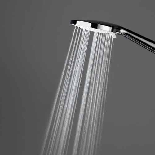 Душевая колонна круглая FONTE на 2 потока без смесителя, черный матовый фото в интернет-магазине САНТЕХСИТИ