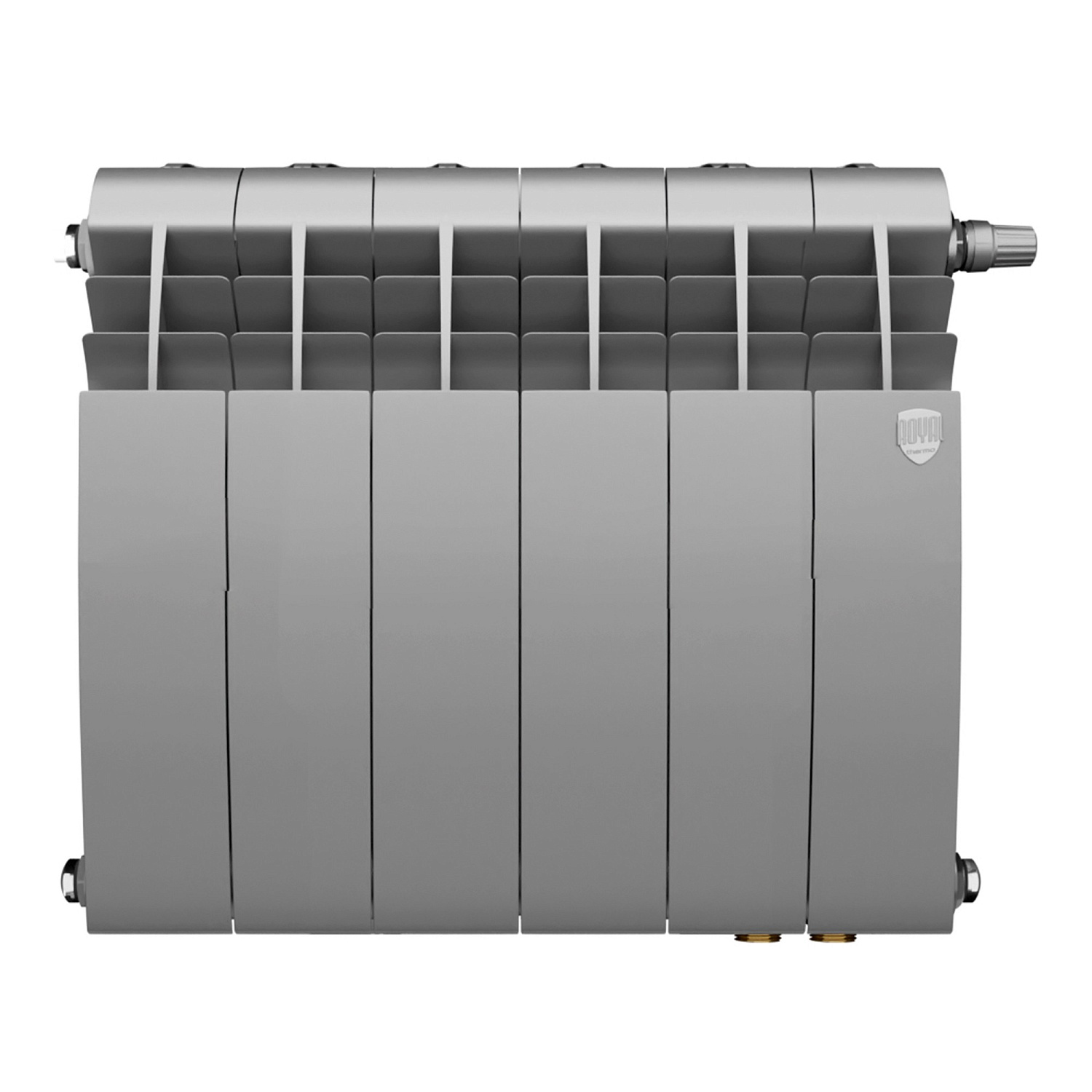 Радиатор биметаллический Royal Thermo BiLiner 350 Silver Satin VR80 - 6 секц. фото в интернет-магазине САНТЕХСИТИ