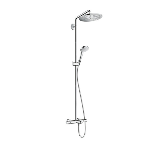 Hansgrohe Croma E 280 1jet Душевая система Showerpipe с термостатом для ванны, хром фото в интернет-магазине САНТЕХСИТИ