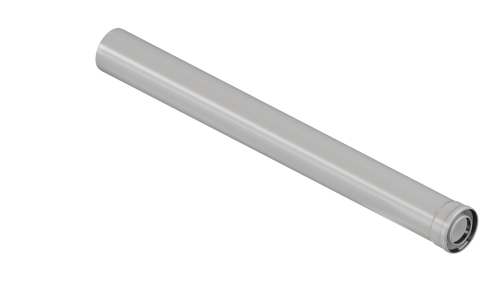 Удлинительная труба конденсационная VIVAT D60/100-1м фото в интернет-магазине САНТЕХСИТИ