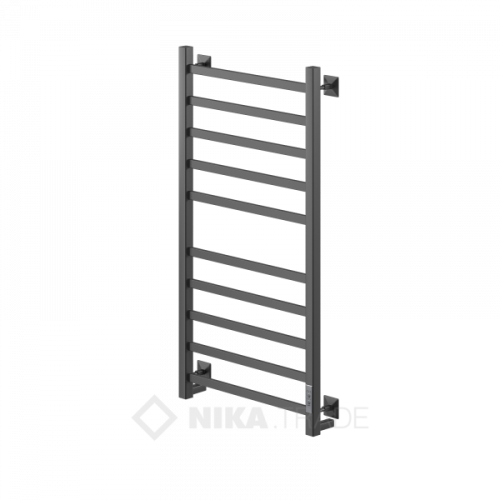 Полотенцесушитель НИКА с греющим кабелем STEP-1 100/60 U (RAL9005 mat) фото в интернет-магазине САНТЕХСИТИ