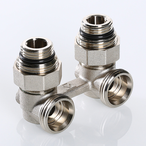 Узел для нижнего подключения радиатора VALTEC угловой 1/2"х3/4" фото в интернет-магазине САНТЕХСИТИ